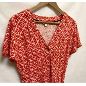 Boden Red White Jumpsuit Size Uk14/Us 10.